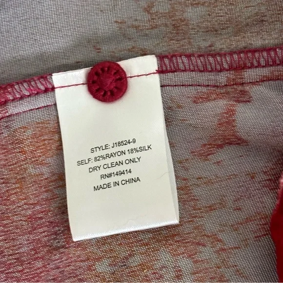 NWT JOHNNY WAS Velvet Oversized Shirt in Ruby Bloom - Picture 4 of 6